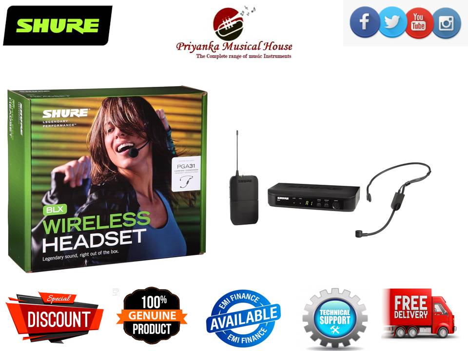 Shure BLX14/P31H9 Wireless System with PGA31 Headset Microphone